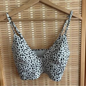 Free people SAGE LONGLINE NEO BRALETTE black and white size M